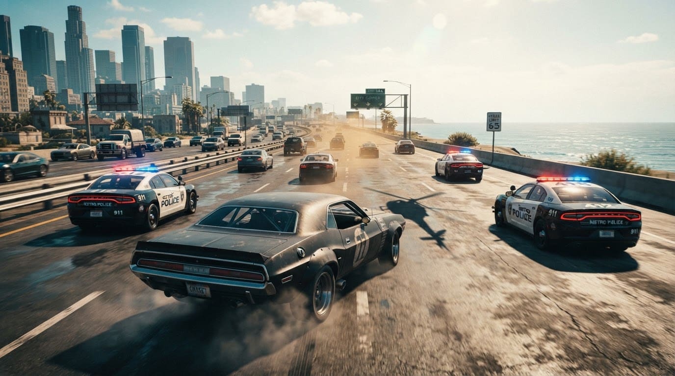 Outrun the highway patrol