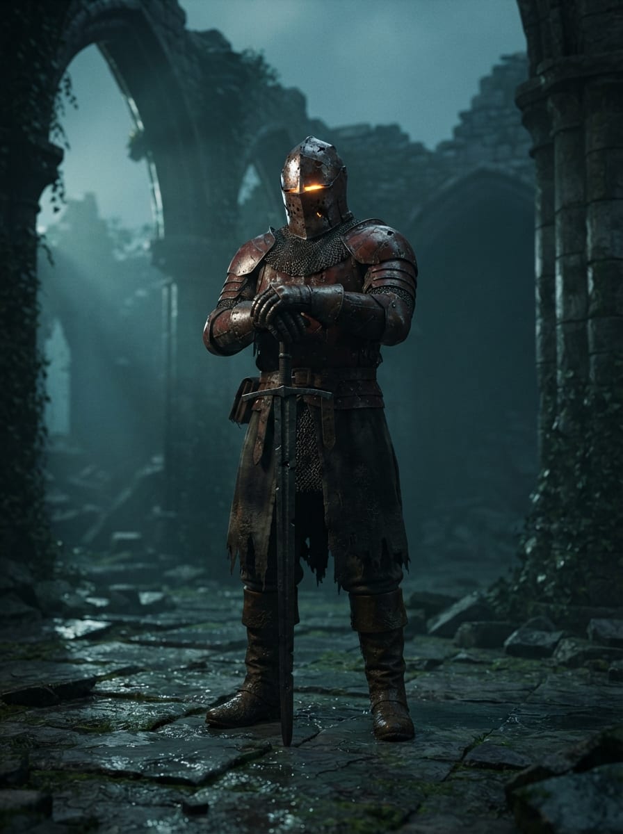 A Rust-Iron Vanguard Knight