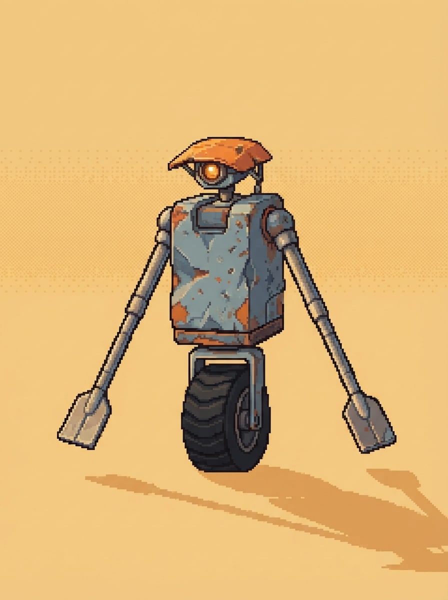 Rusty Beach Robot