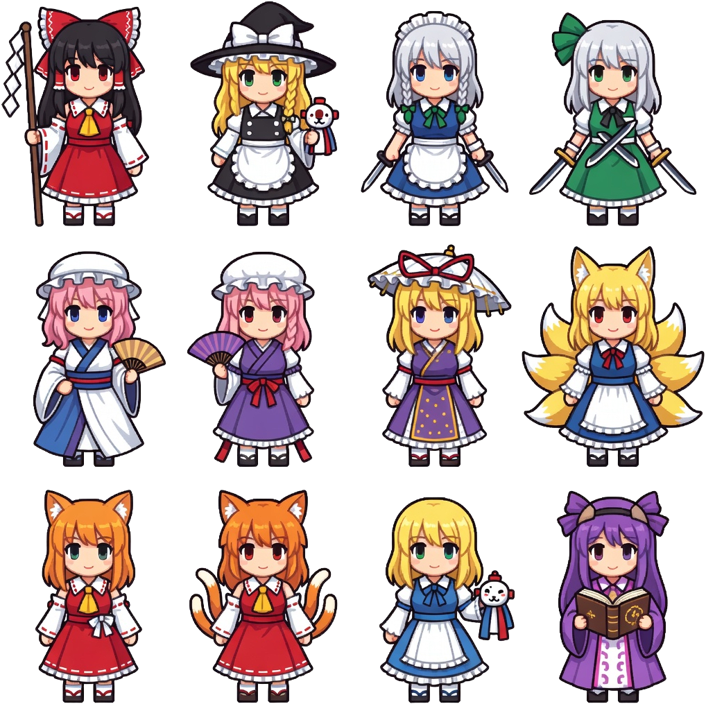 Touhou Tower Sprite Pack 32x32