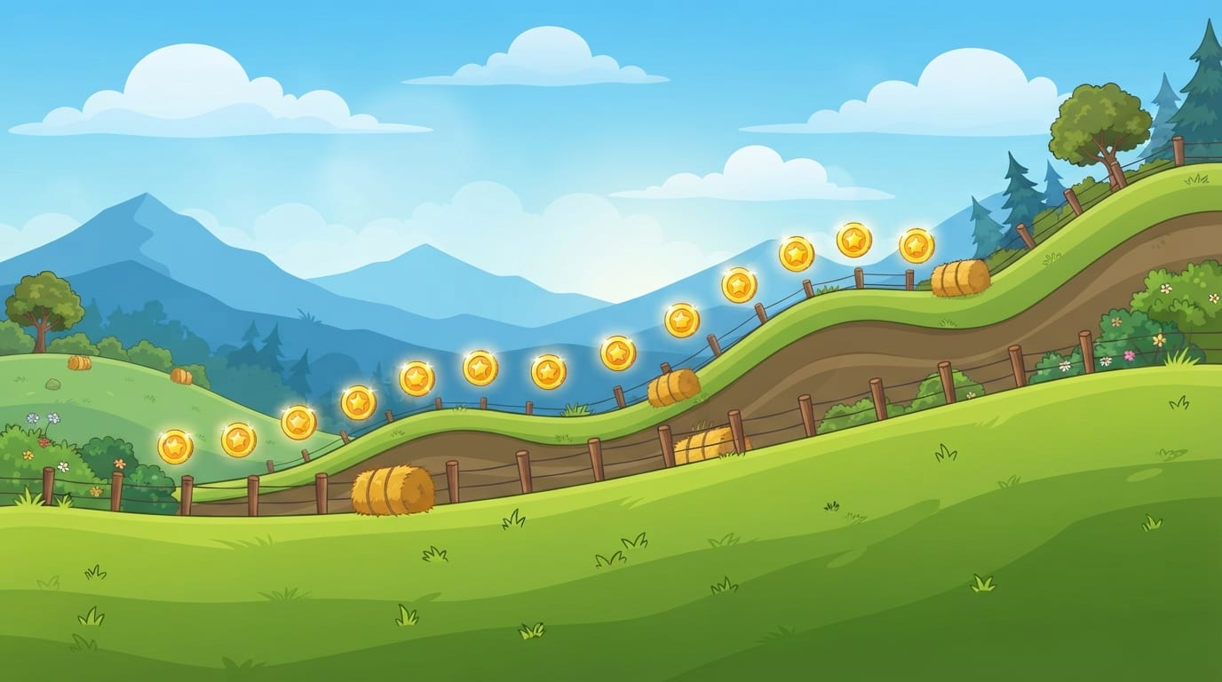 The Sunlit Hill Meadow