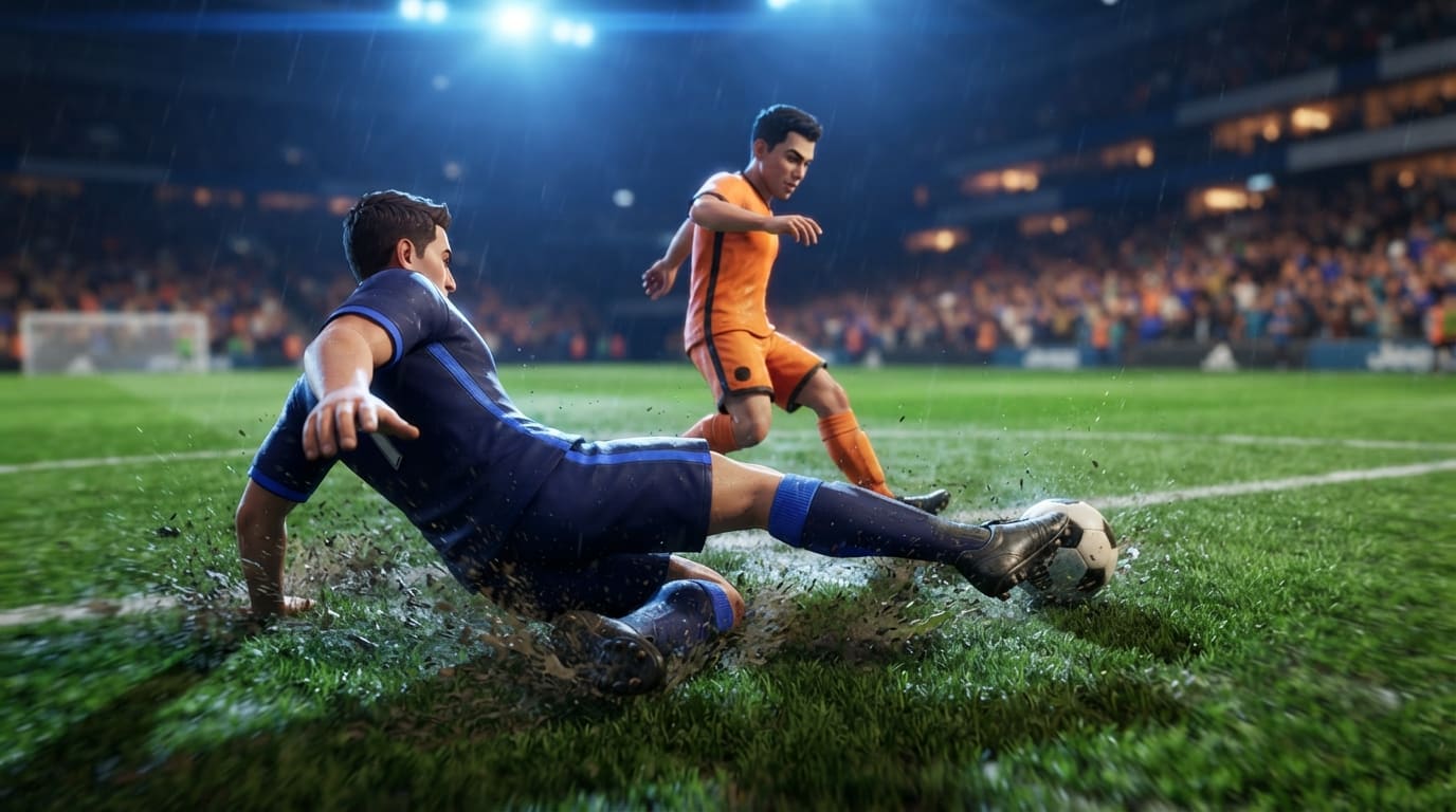 Win it back with a sliding tackle