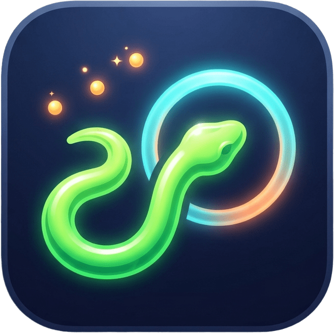Image: App icon for a game called Snake Arena, iOS/macOS