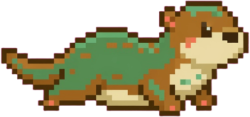 Otter Companion Pixel Sprite