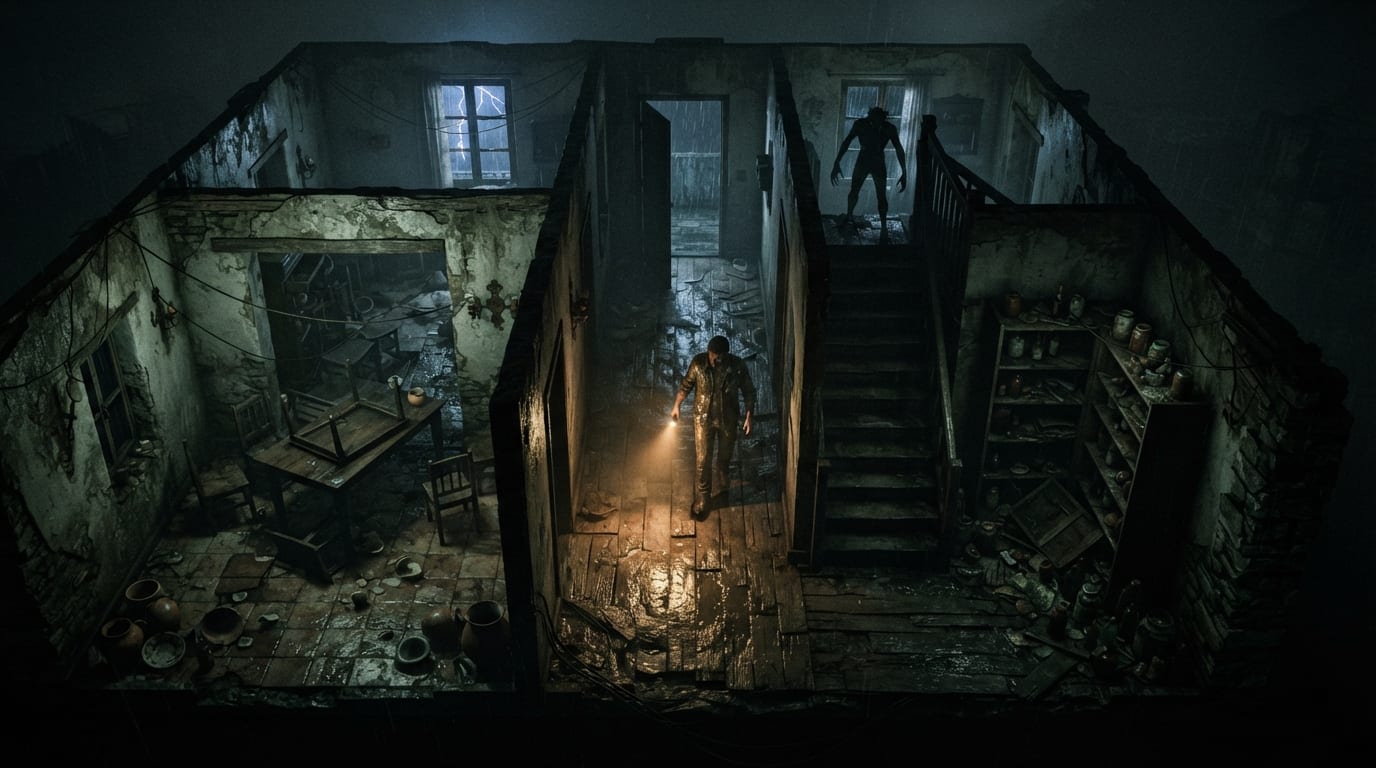 Search rooms for keys