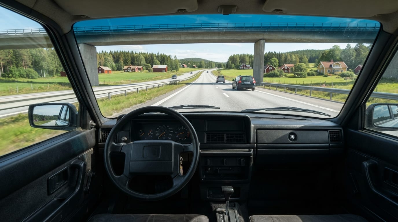 Autoroute au volant (sans écran)