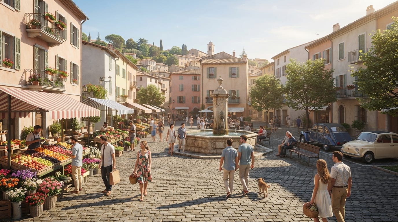 Place du marché du bourg