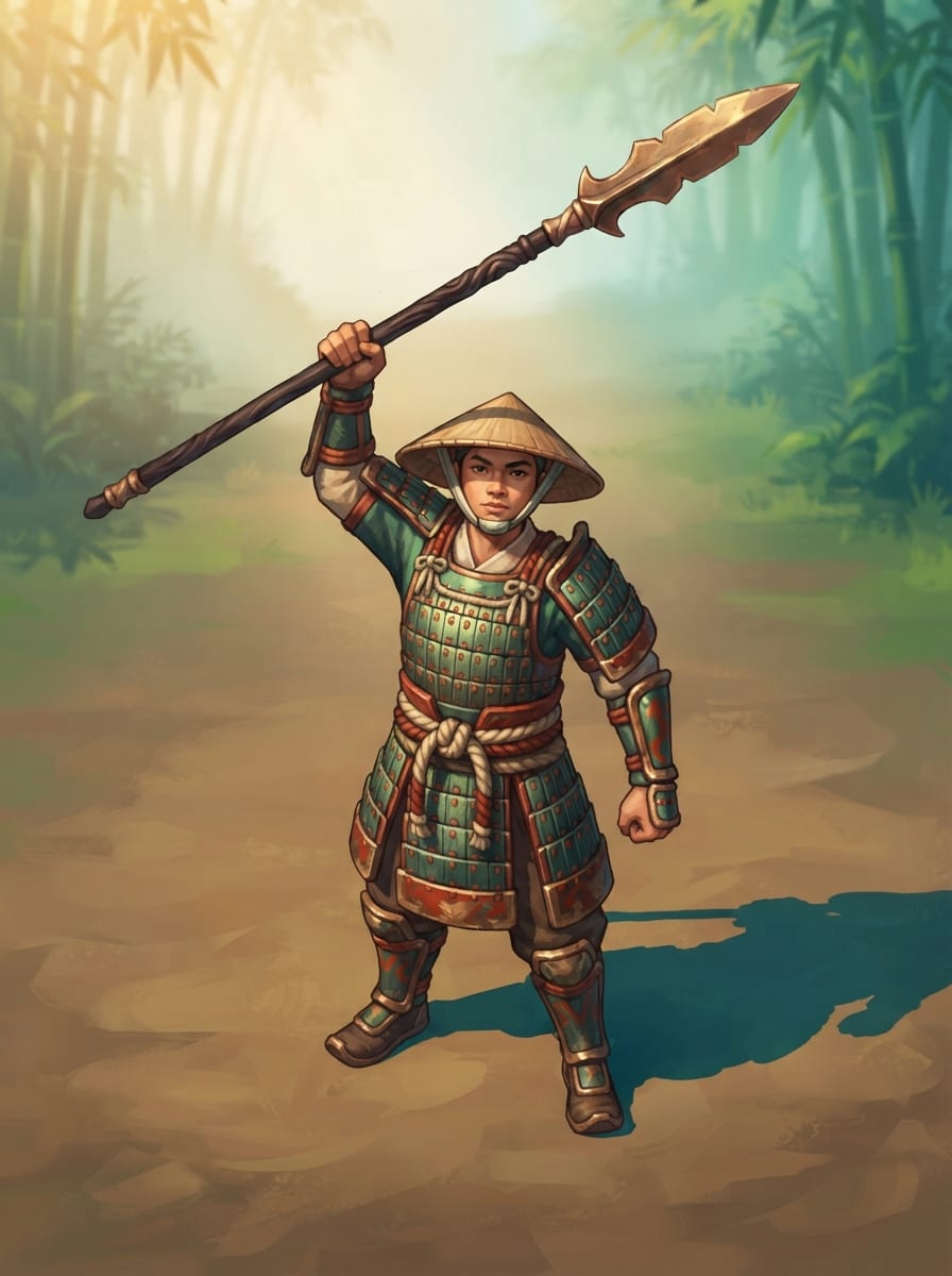 A bamboo spear captain