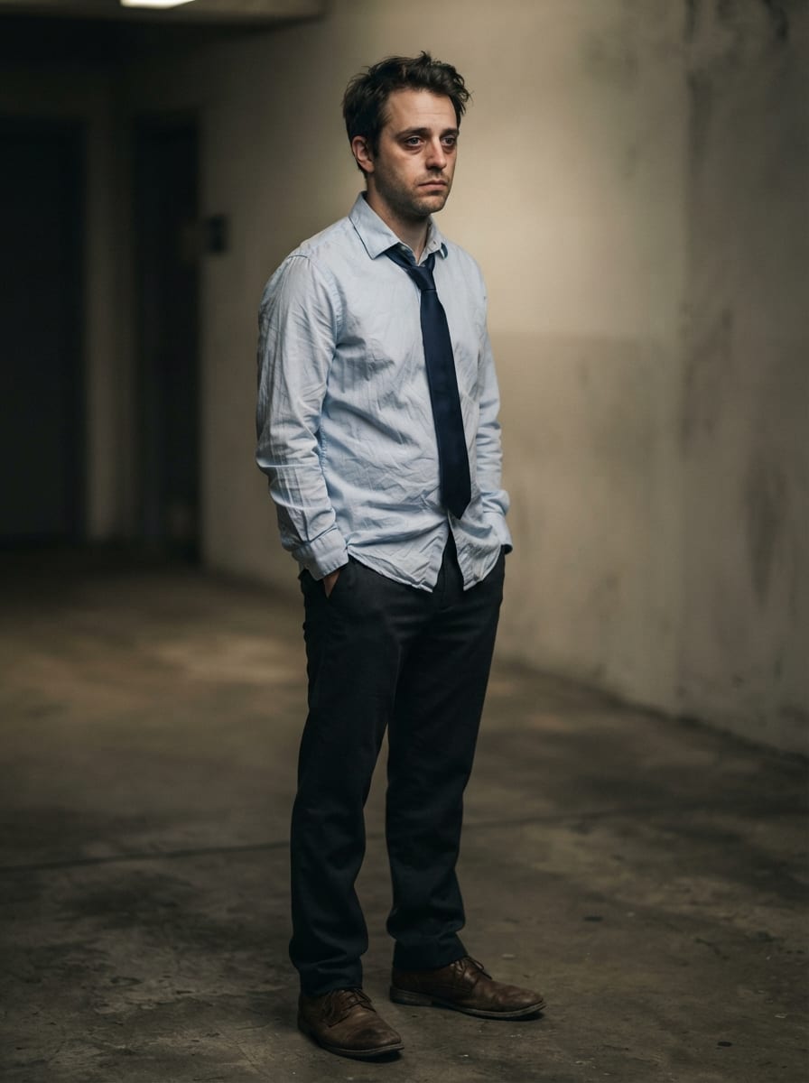 A Tired Office Worker