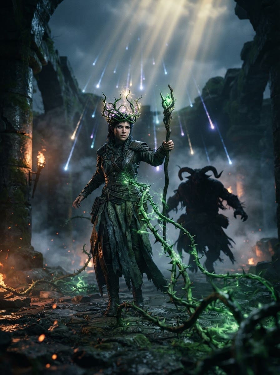 A Thorn-Crowned Sorceress