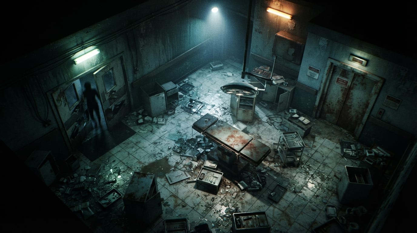 A derelict surgical block