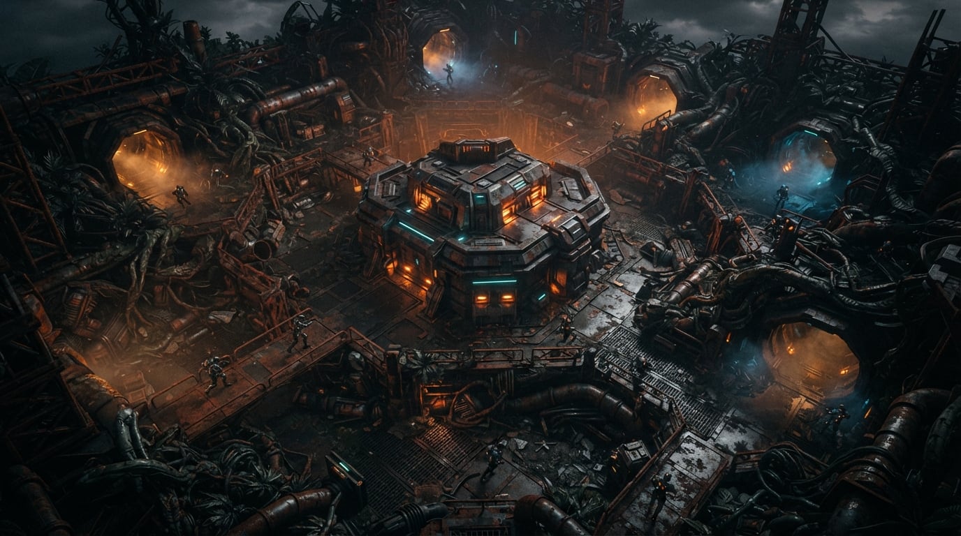 Une jungle de fer rouillée
