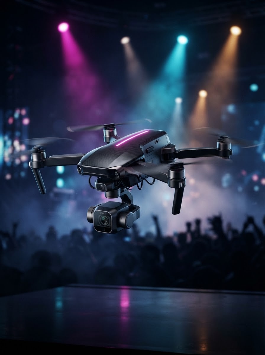 Broadcast camera drone
