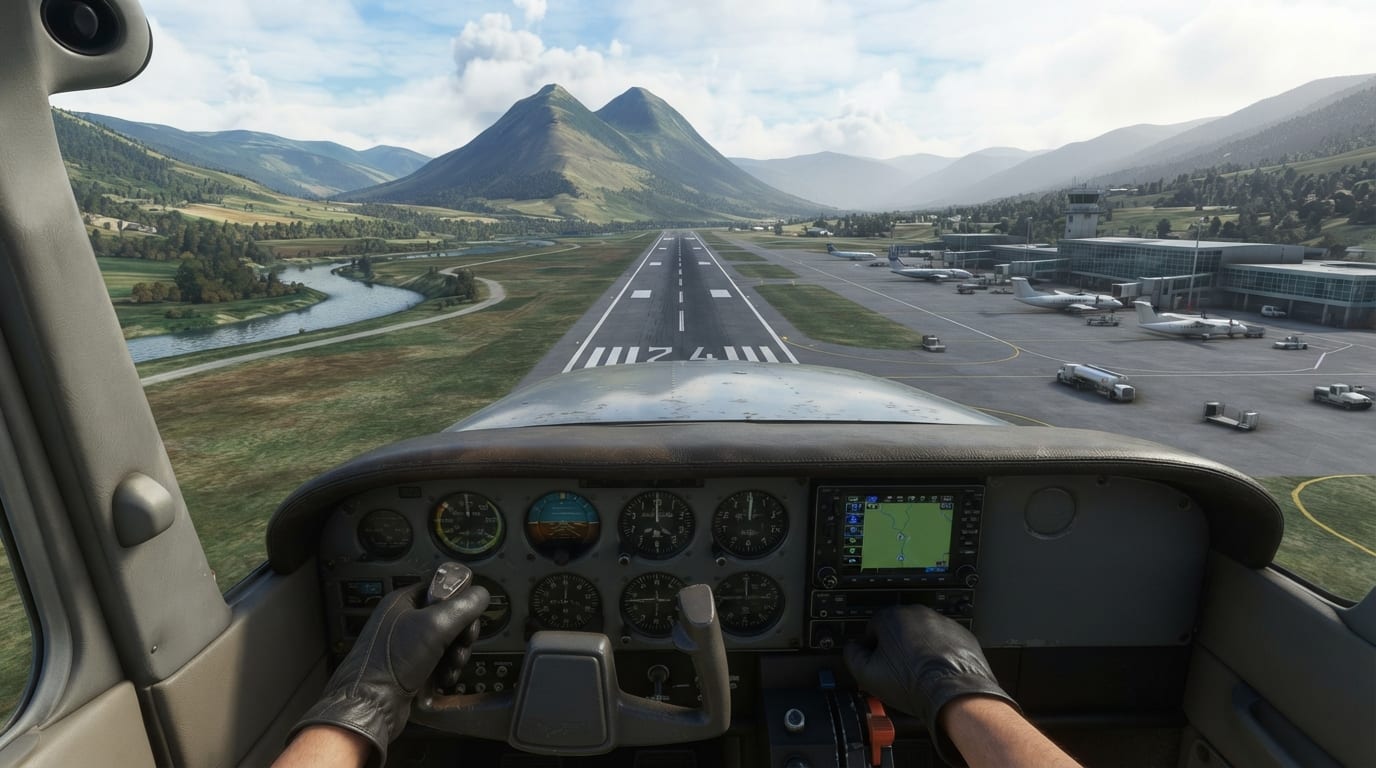 Land amid traffic