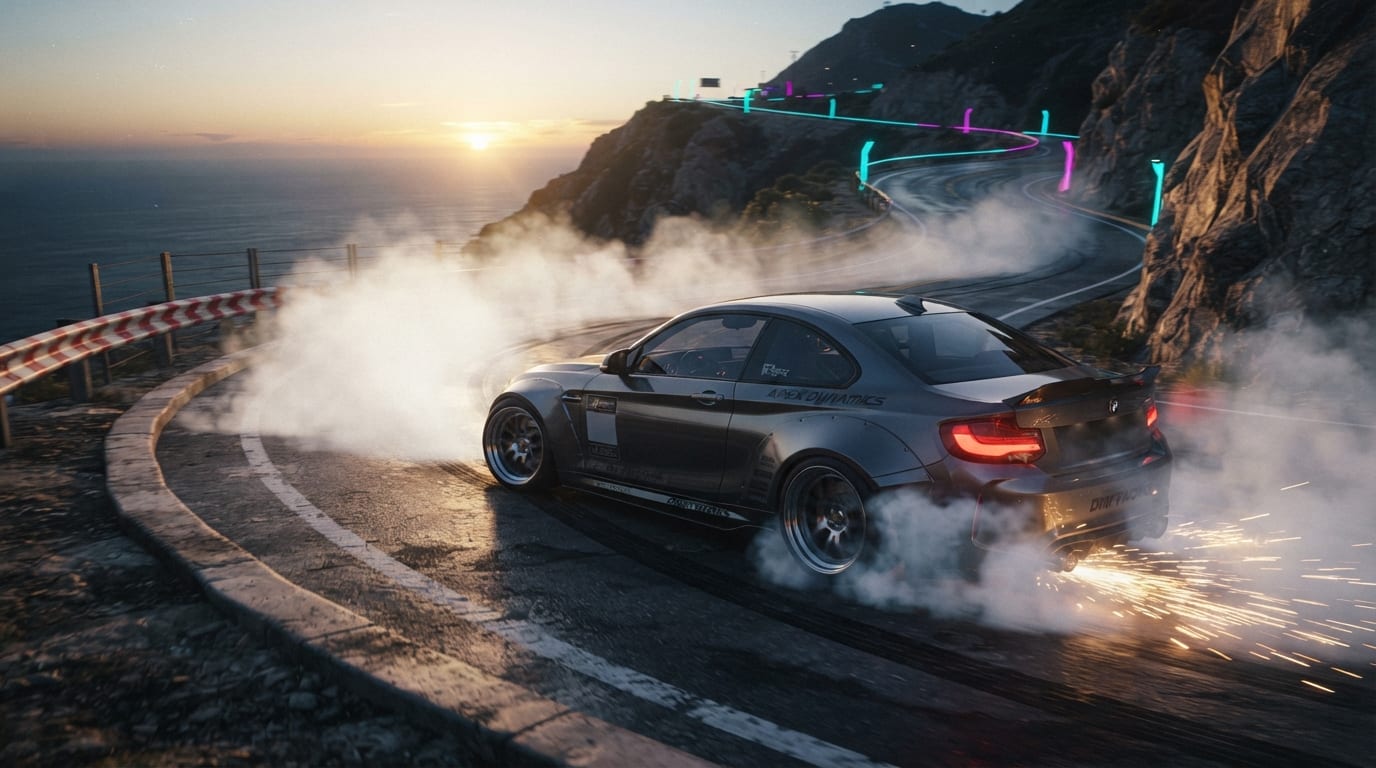 Drift the cliff hairpin