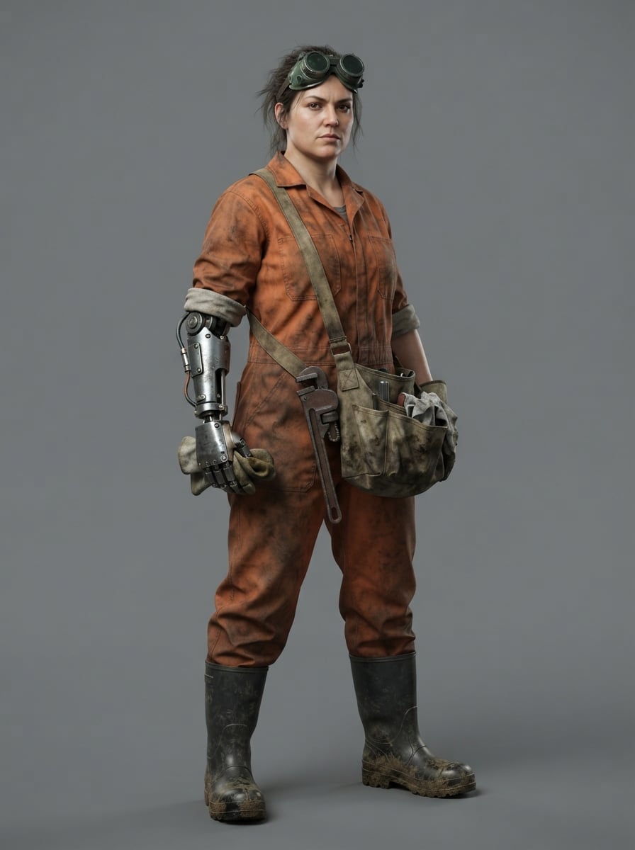 A salvage-yard mechanic