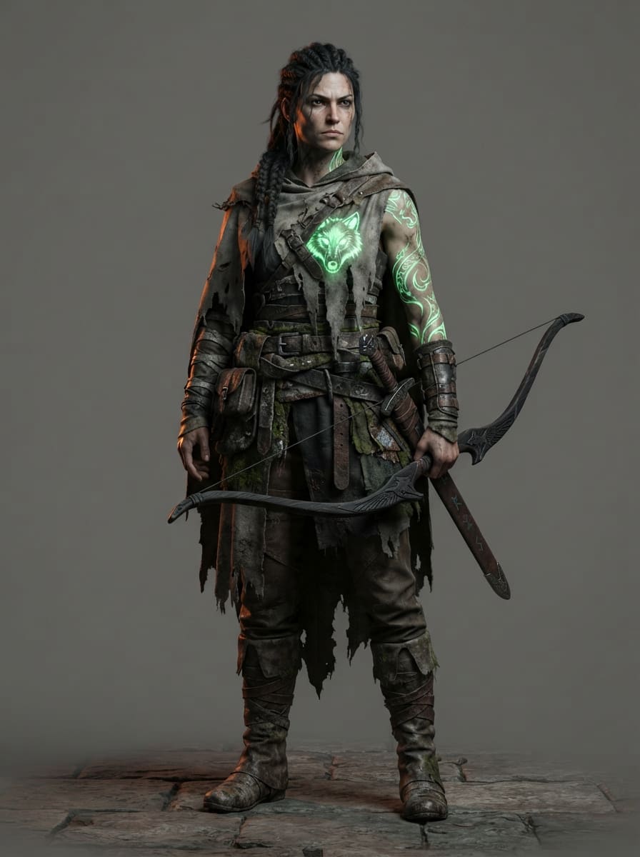 A tattooed ranger who becomes beasts
