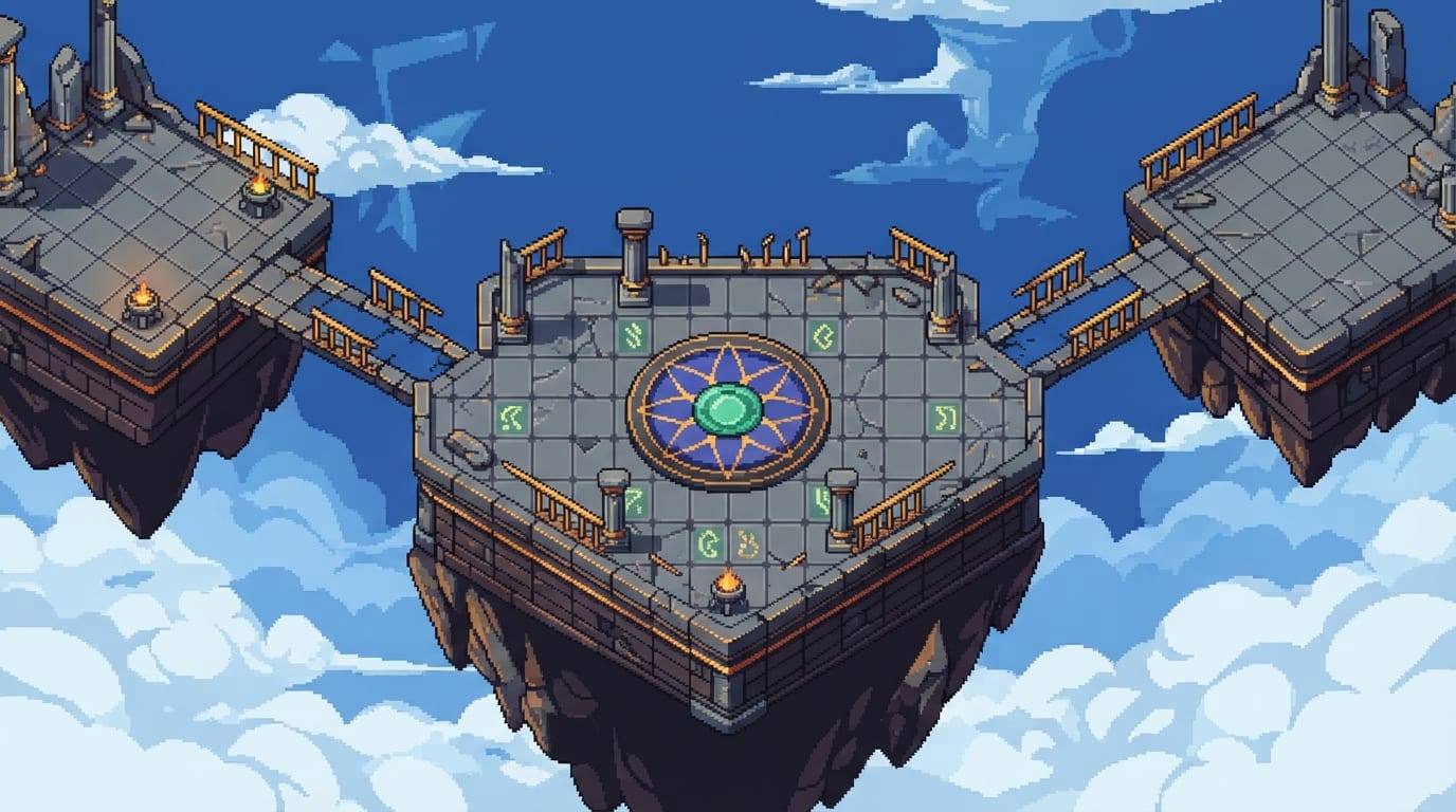 A shattered sky temple