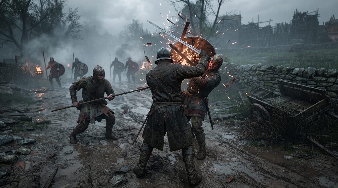 Cut through the shield wall