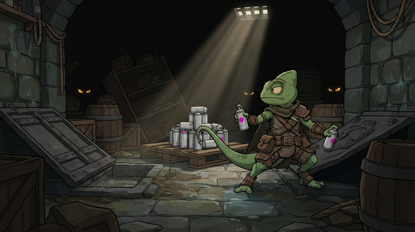 Guard The Paint Can Stash