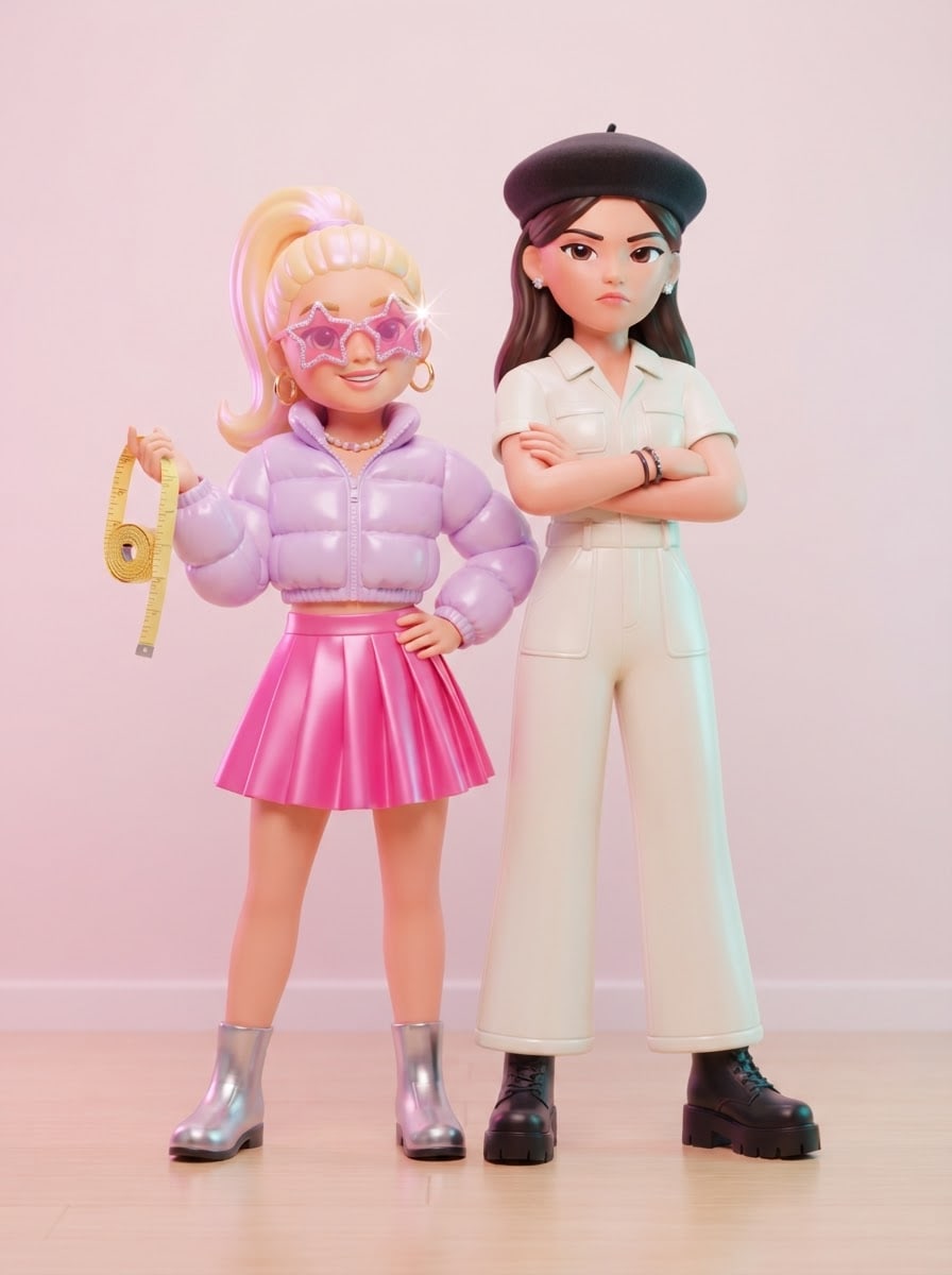 A glitter-obsessed teen stylist