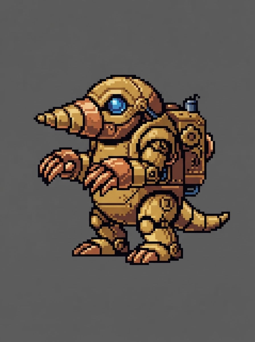 A clockwork mole