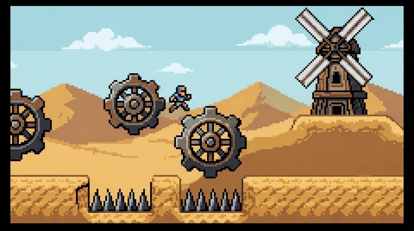 A gearwork desert