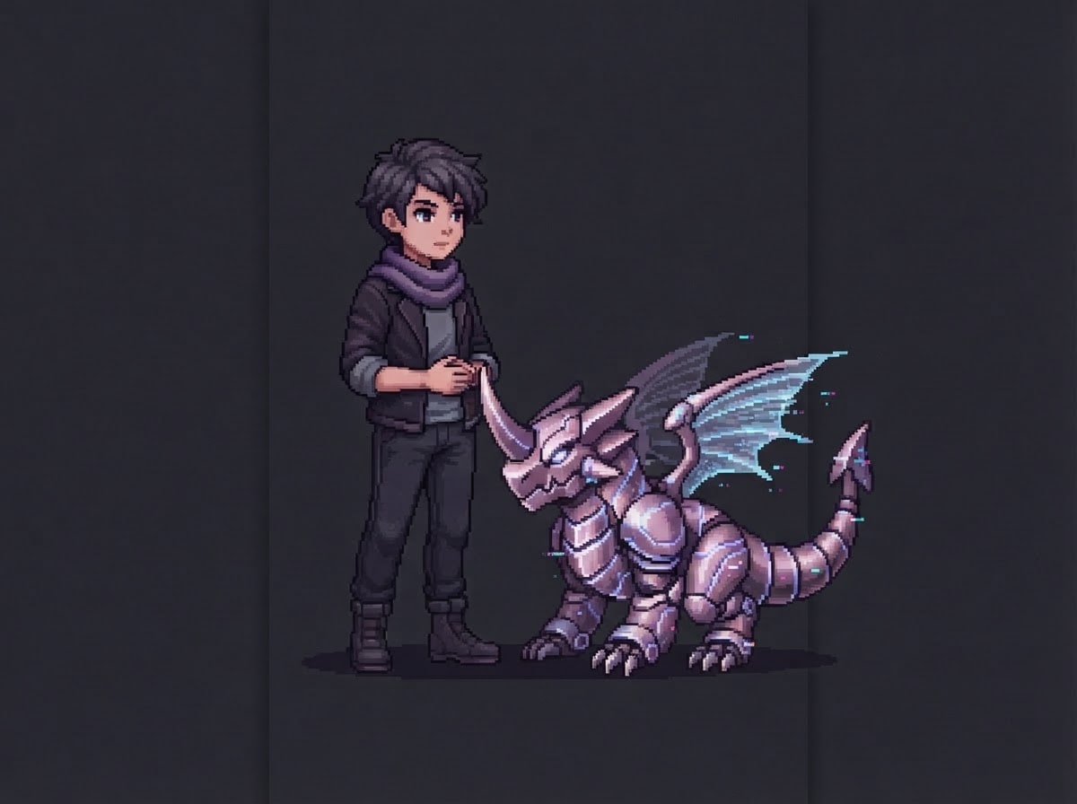 Parceiro dragão — monstro digital
