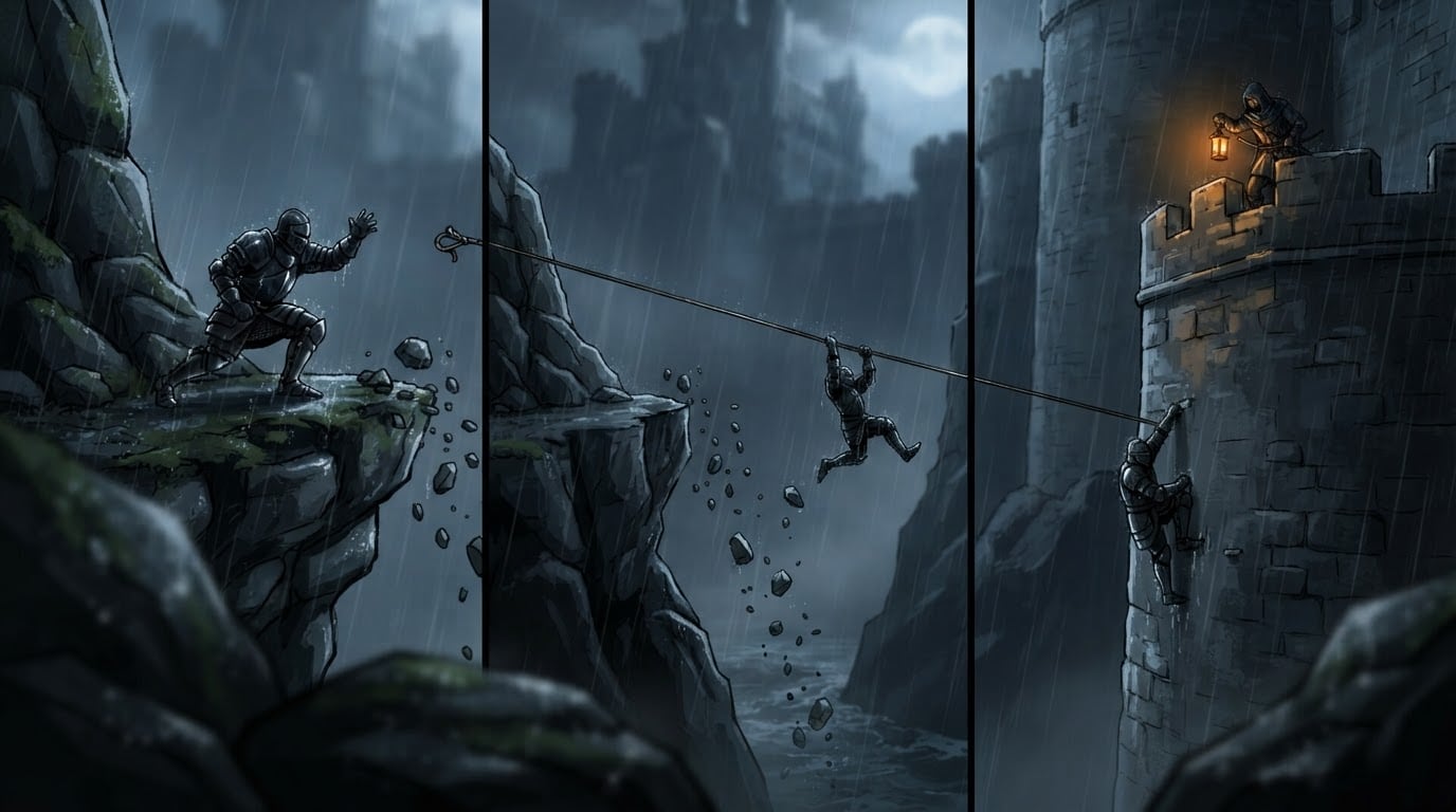 Climb the Moonlit Cliff