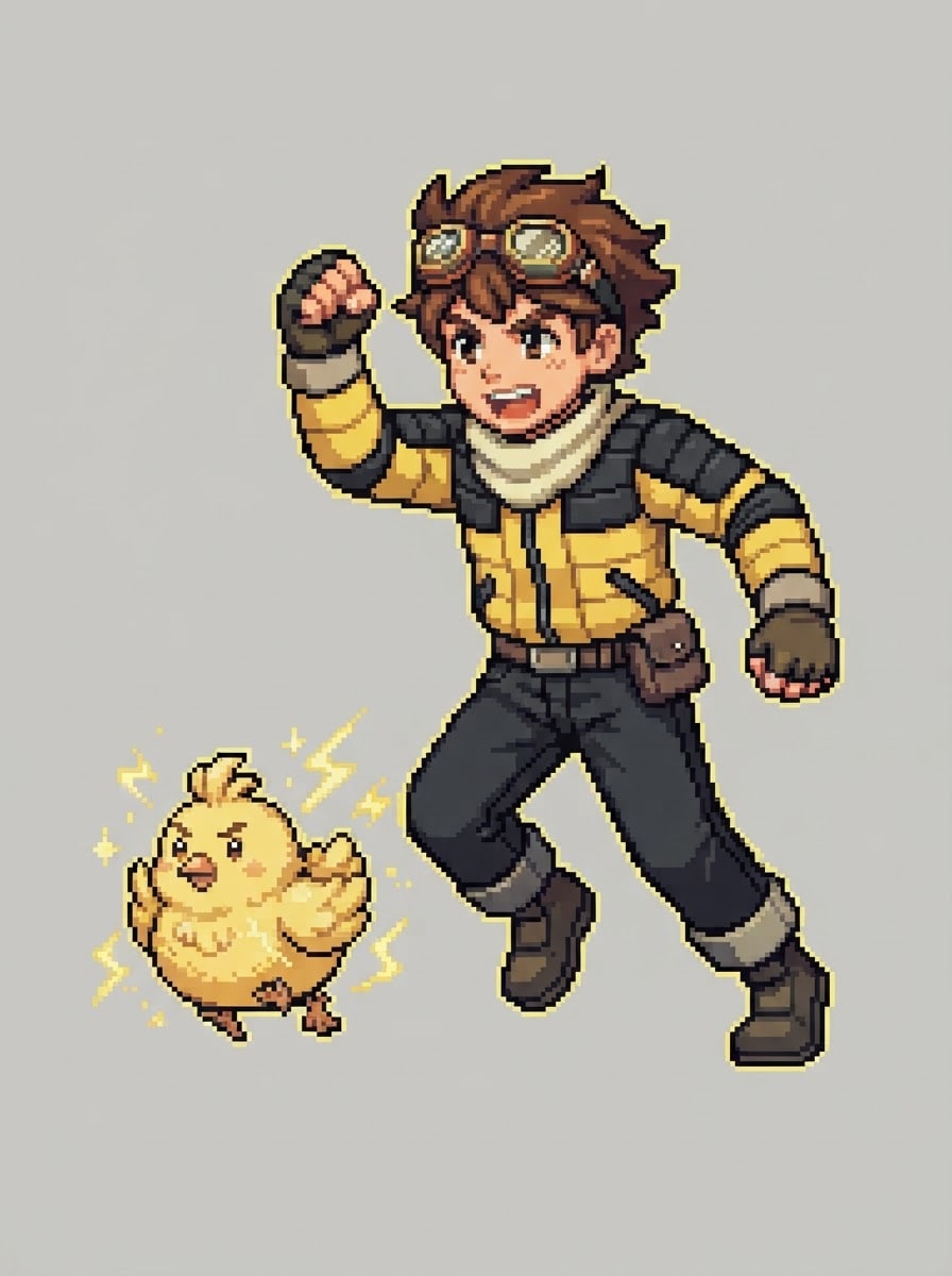 A young spark-chick tamer