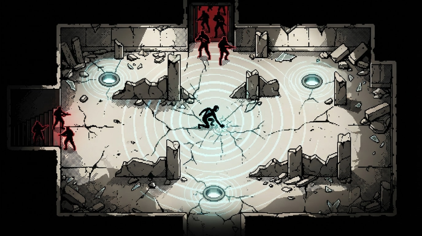 Scan floor for exits