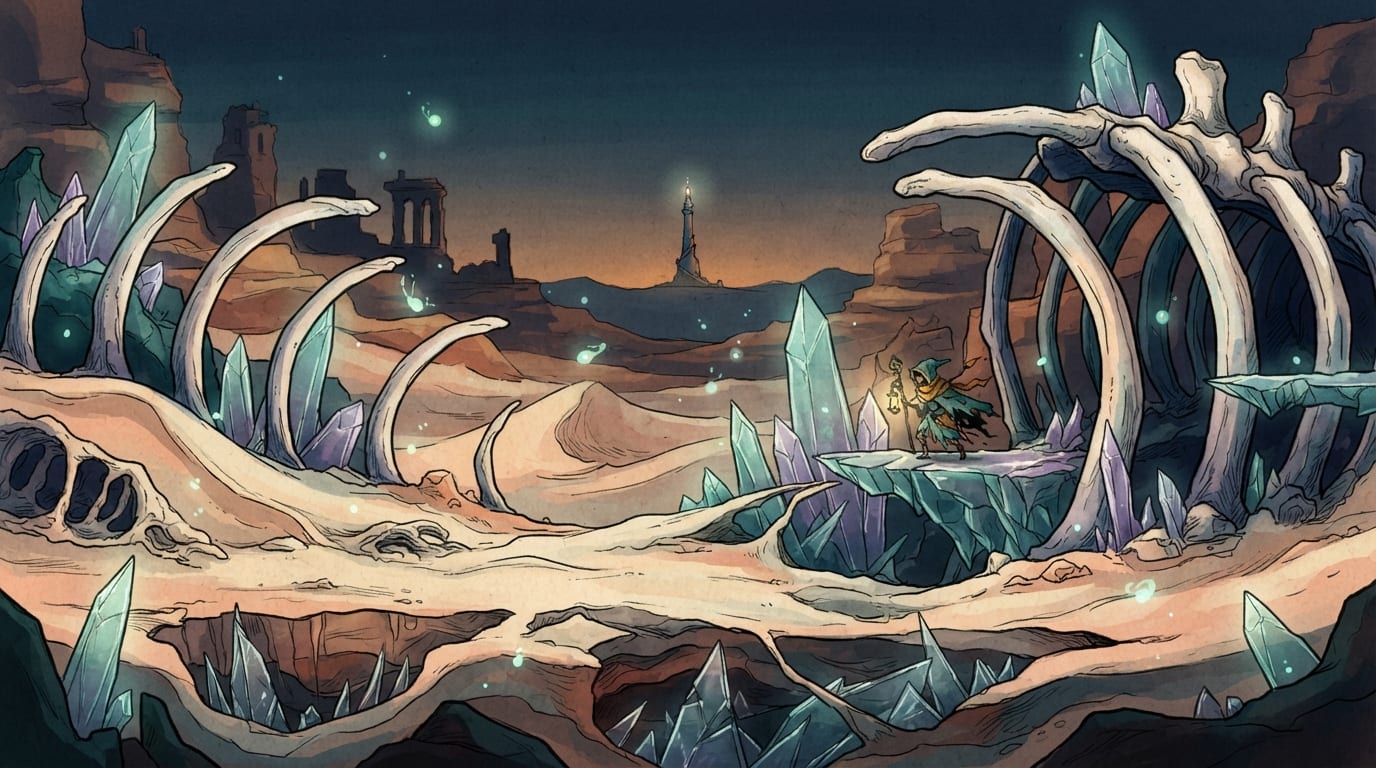 A glass bone desert