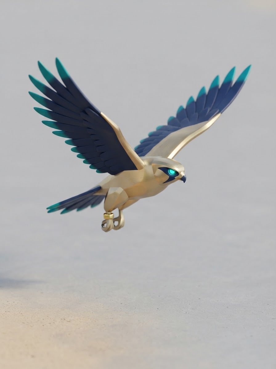 A gold survey falcon