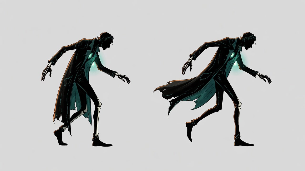 Split Horizon - Scientist Fall (2 frames)