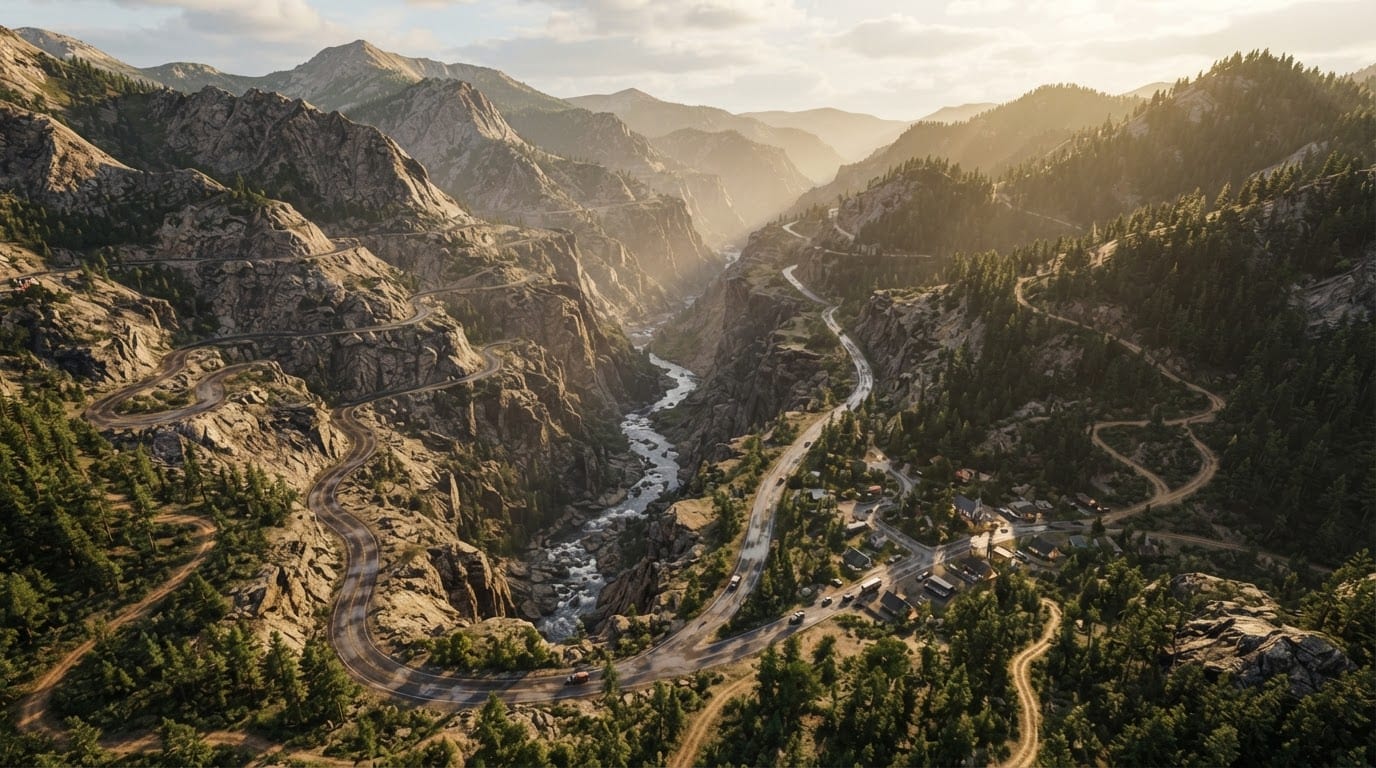 Mountain and canyon wilderness