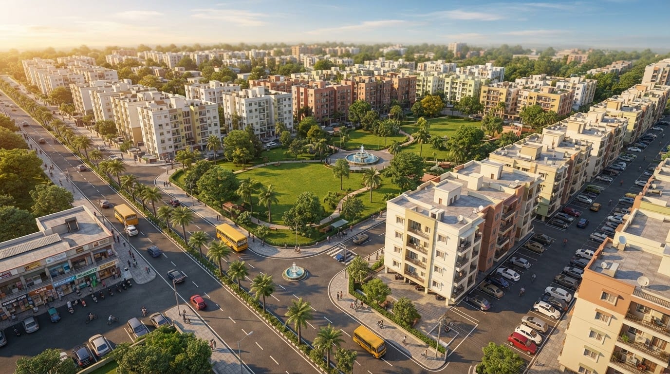 Suburban residential colony