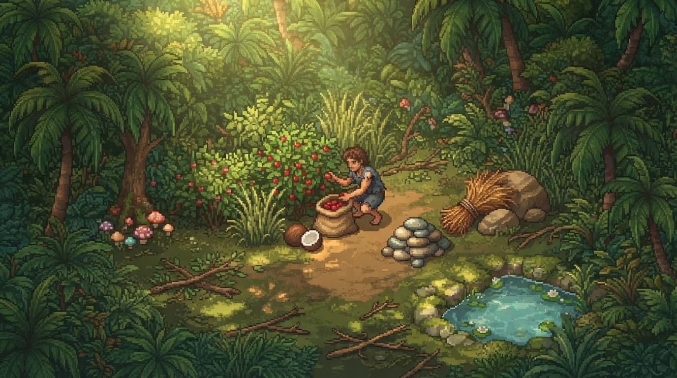 Gather resources to survive