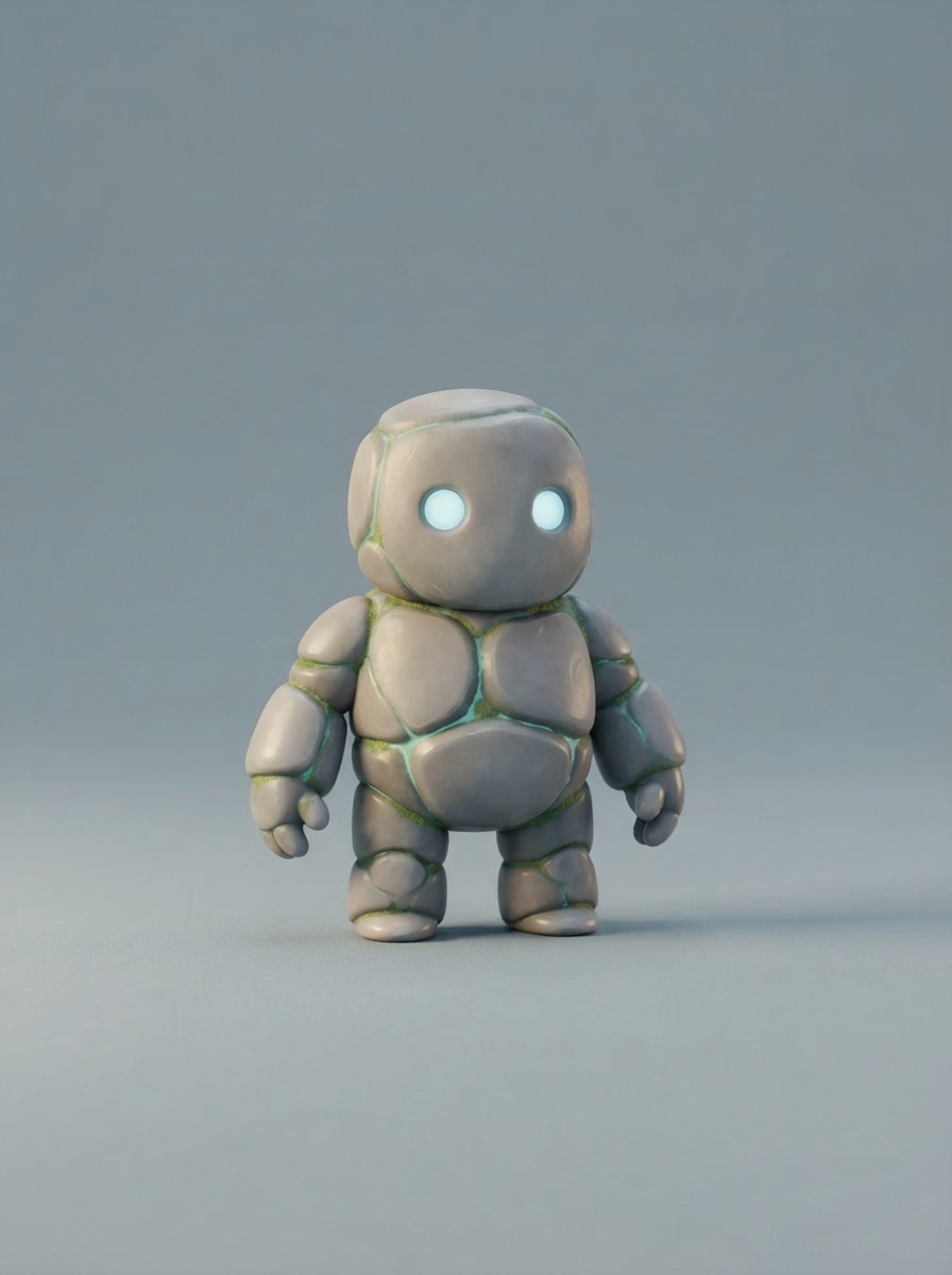 A small stone golem child