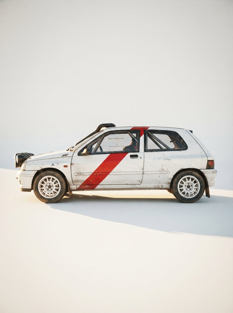 Compacte Europese rallyauto