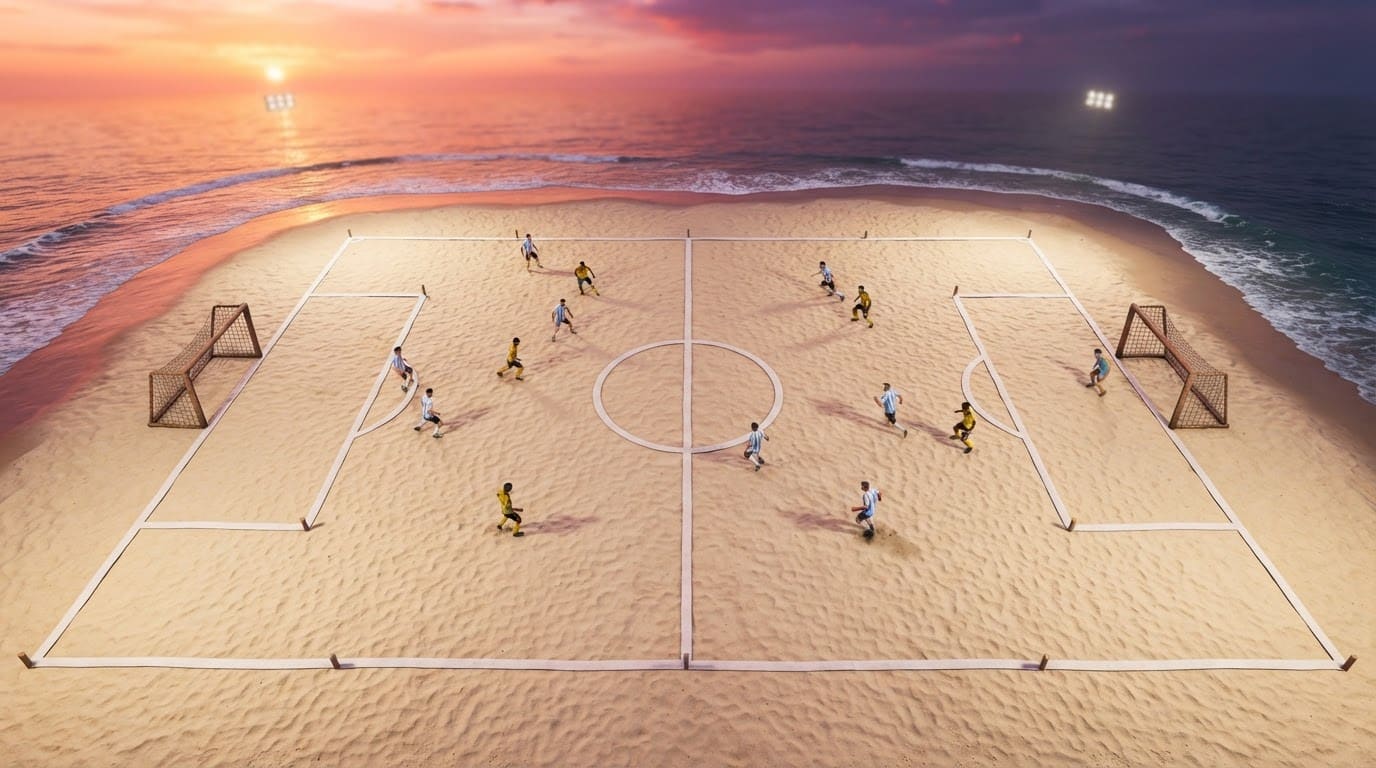 Playa al atardecer