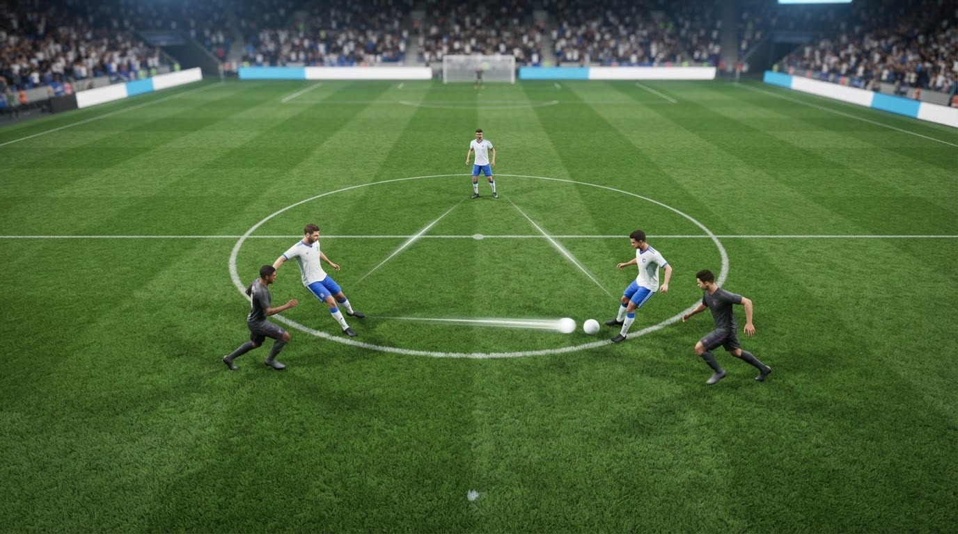 Construye jugadas con pases