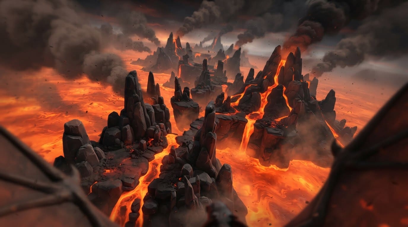 Ancient volcanic island chain