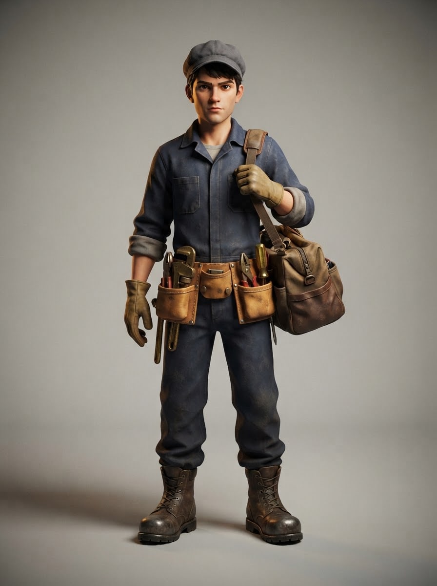 The fresh rookie plumber