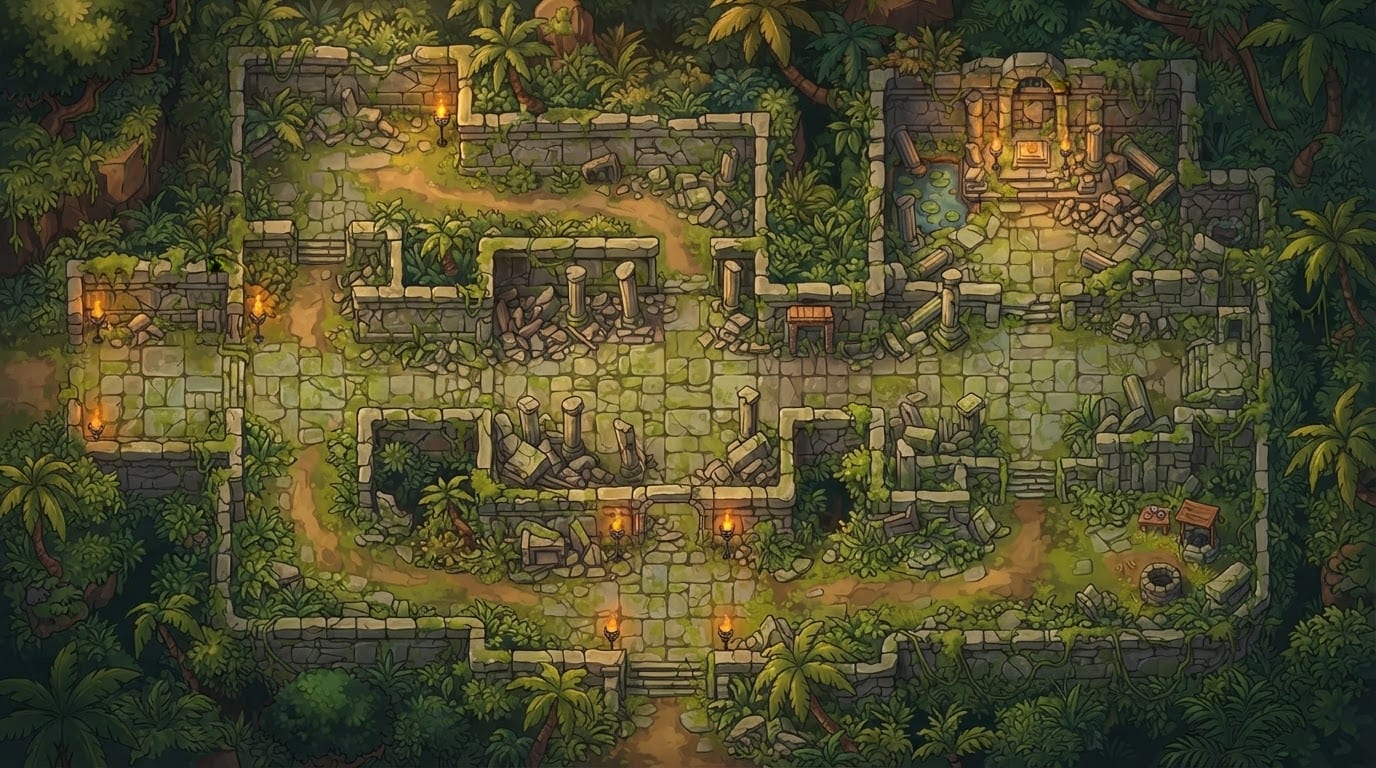 Ruínas de pedra antigas