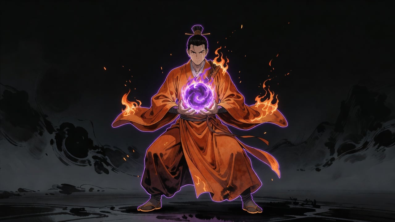 Flame Palm Monk