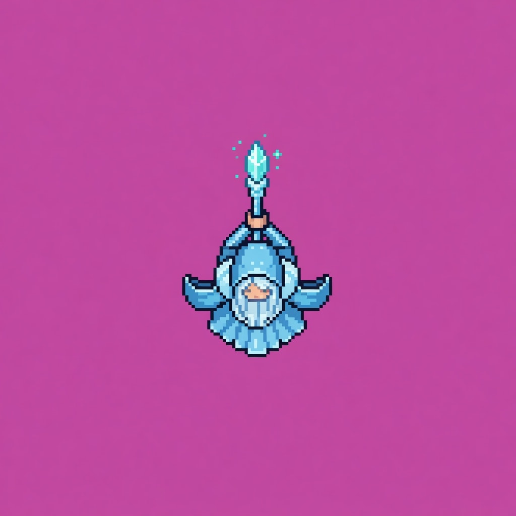 Spell Surge hero - ice sorceress top-down