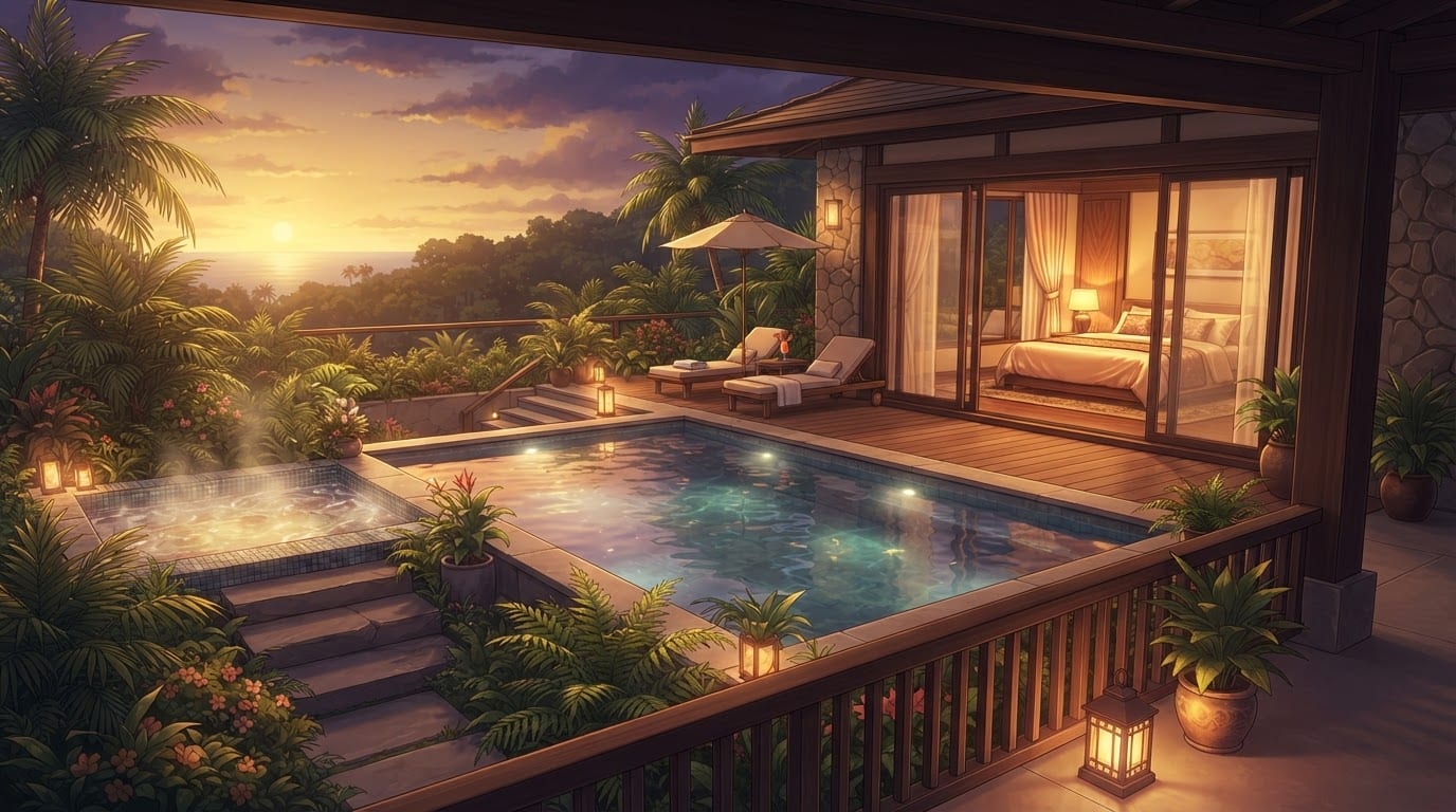 Villa privada con piscina