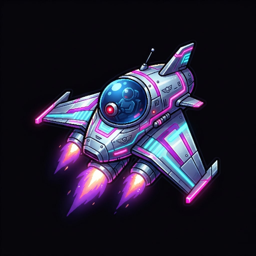Ship — pink cyan