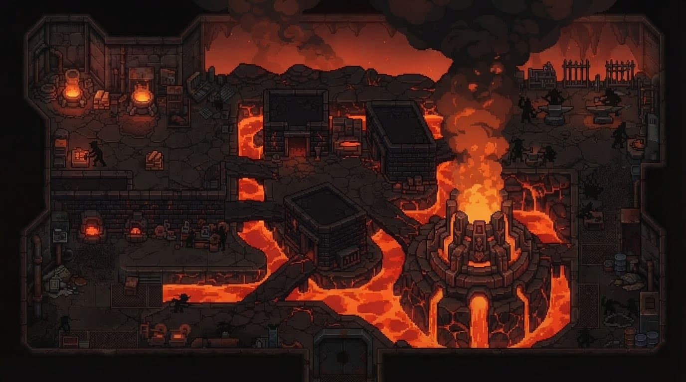 The Volcanic Forge District