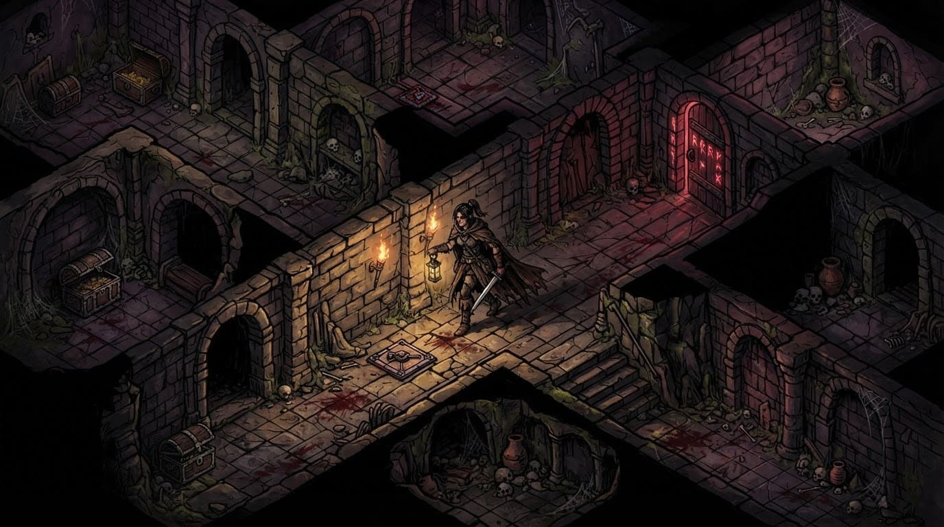 Explorer les catacombes maudites